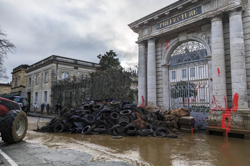 Fransa'da çiftçiler eylemde