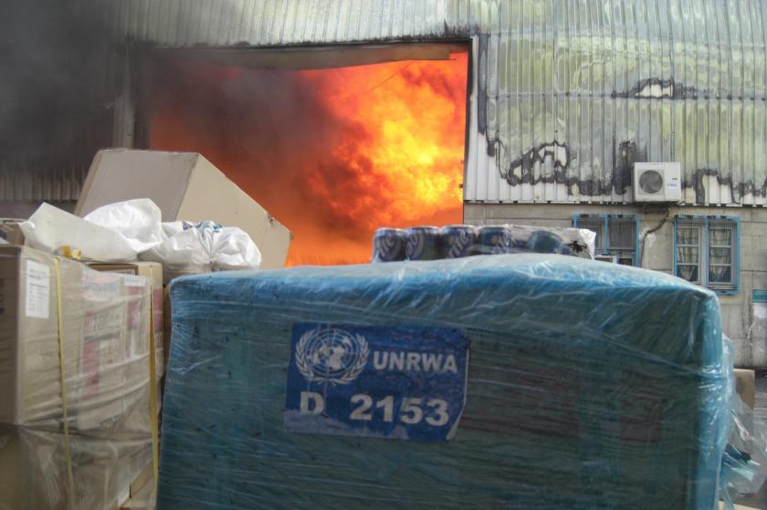 UNRWA yardım kolileri