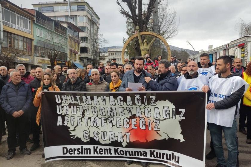 Dersim'de depremde ölenler anıldı.