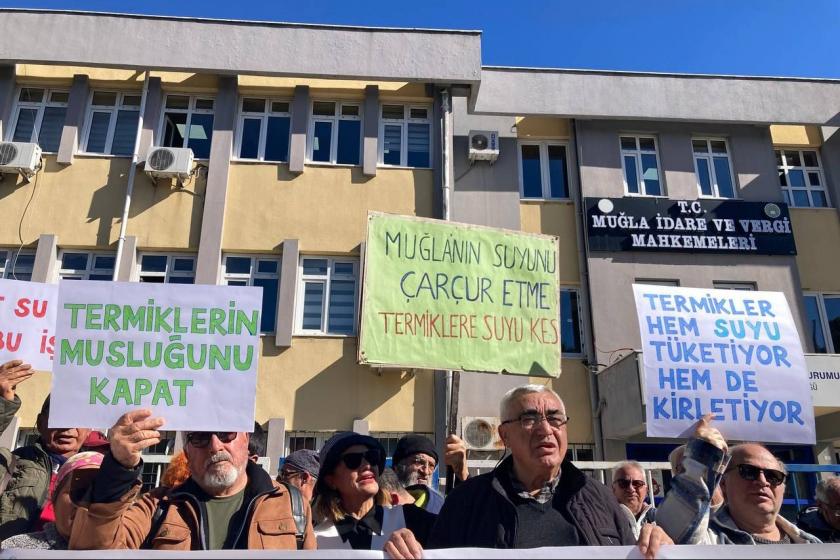 Muğla'da termik santrale su verilmesine tepki