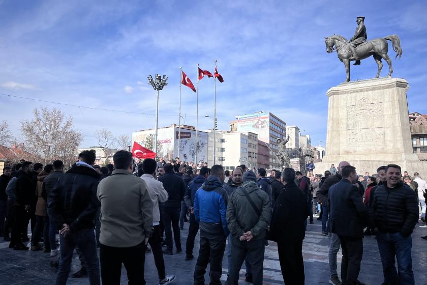 ankara'da harb-iş üyesi işçiler