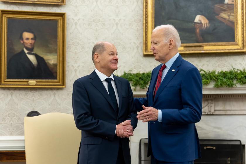 Olaf Scholz ve Joe Biden