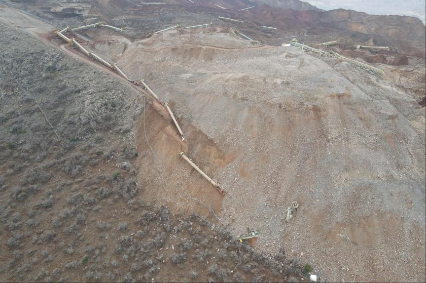 Erzincan İliç'te madende meydana gelen heyelan