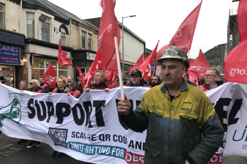 Port Talbot fabrikası işçileri 