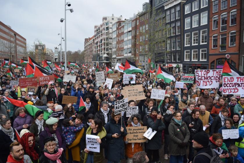 İsrail Cumhurbaşkanı Herzog, Hollanda'da katıldığı açılışta protesto edildi