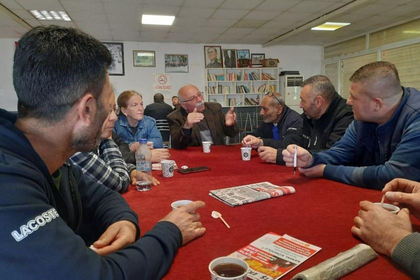 EMEP İzmir adaylar işçi ziyaret.