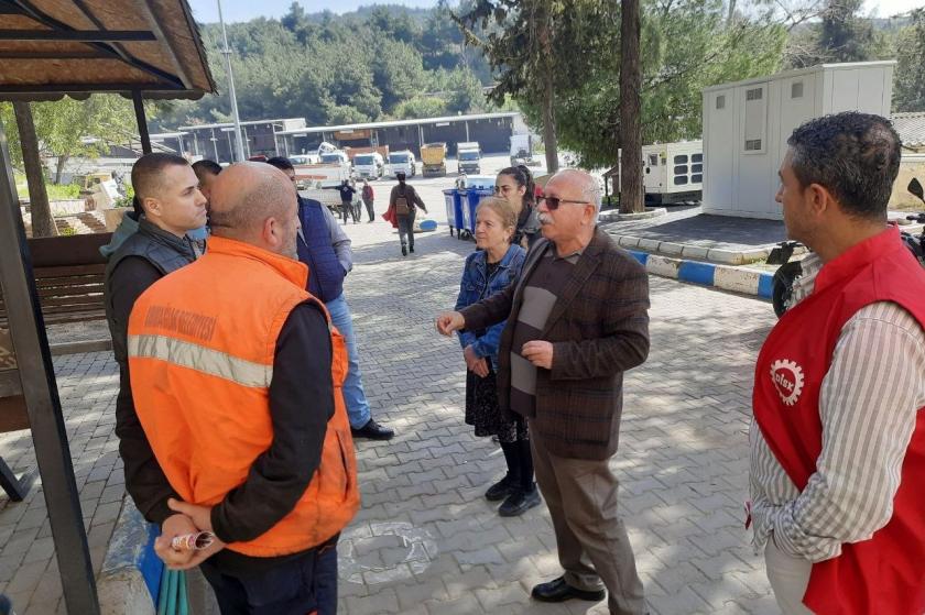 EMEP İzmir adaylar işçi ziyaret.