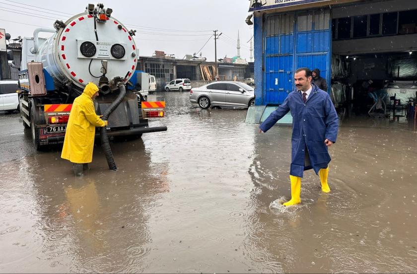 Iğdır'da sanayi bölgesinde su baskını