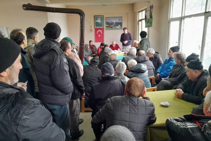 Ordu perşembe ilçesinde madene karşı halk toplantısı 