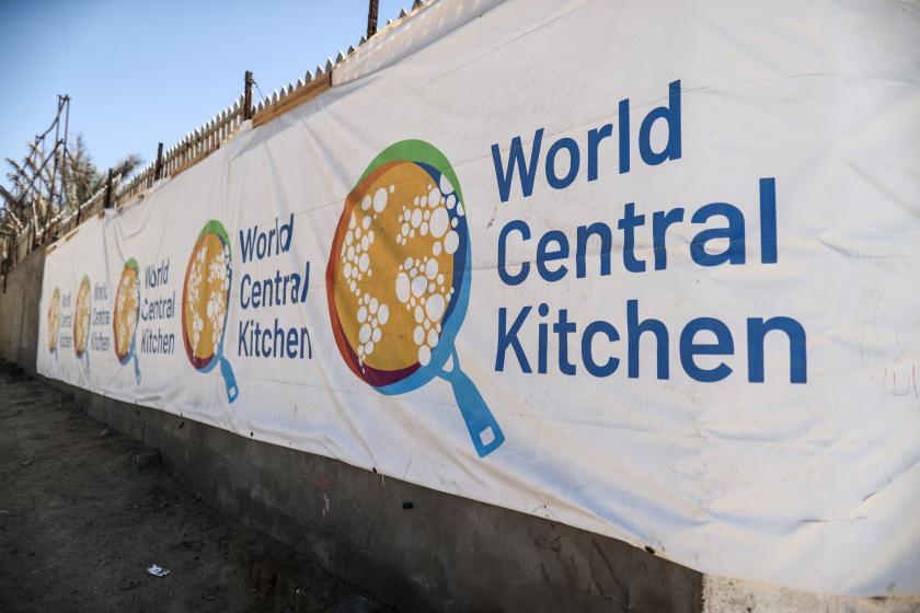 world central kitchen logolu pankart