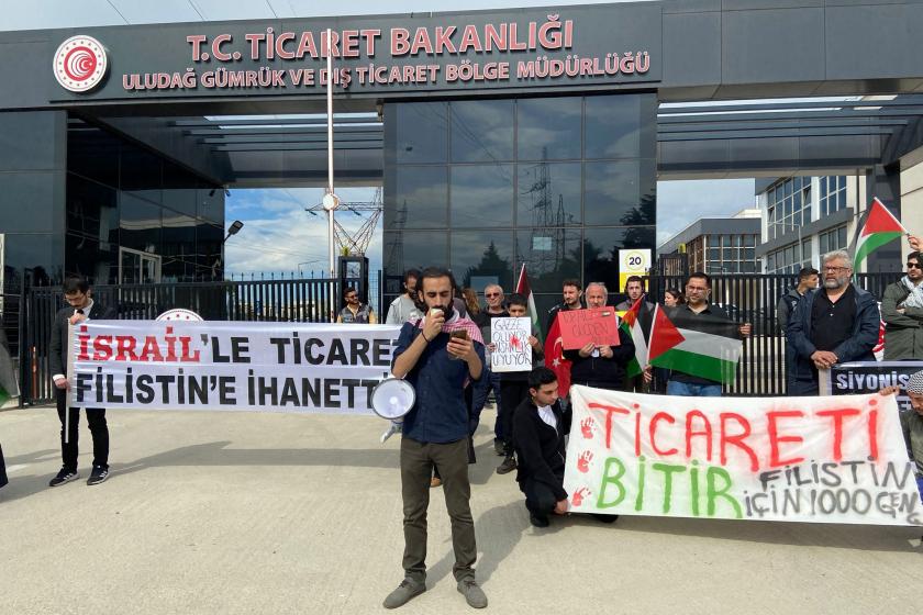 Bursa'da İsrail protestosu