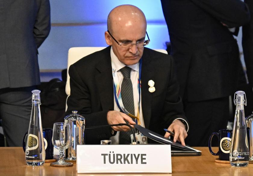 Hazine ve Maliye Bakanı Mehmet Şimşek, IMF toplantısında 