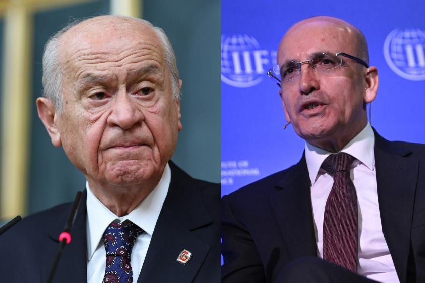 Devlet Bahçeli ve Mehmet Şimşek