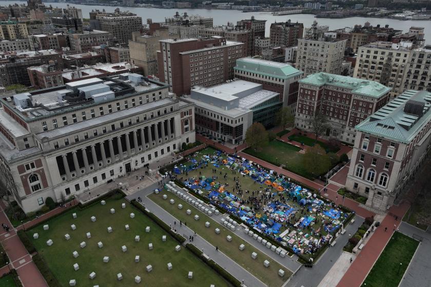 Columbia Üniversitesi'ndeki Filistin yanlısı öğrencilerin protestoları devam ediyor