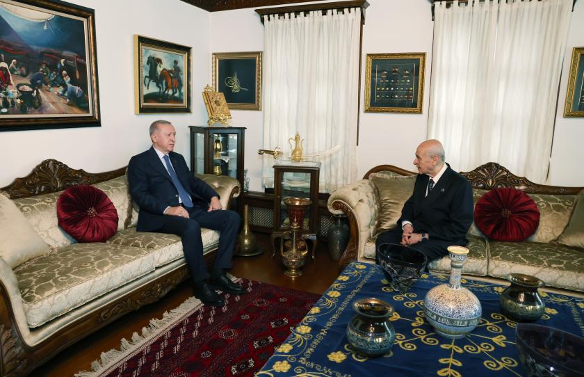 Devlet Bahçeli ve Tayyip Erdoğan