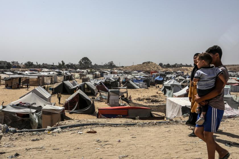 Gazze'de çadırlarda kalanlar