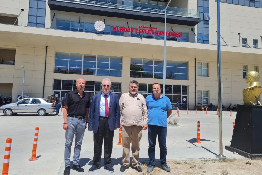 Burdur Devlet Hastanesinde incelemelerde bulunan Türk Tabipleri Birliği heyeti