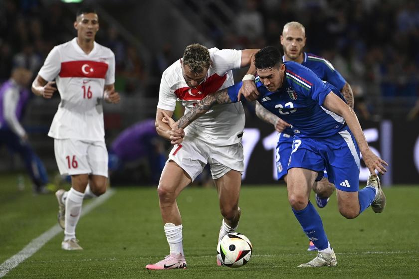 İtalya Türkiye hazırlık maçından bir an