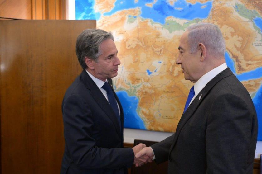 Antony Blinken ve Binyamin Netanyahu