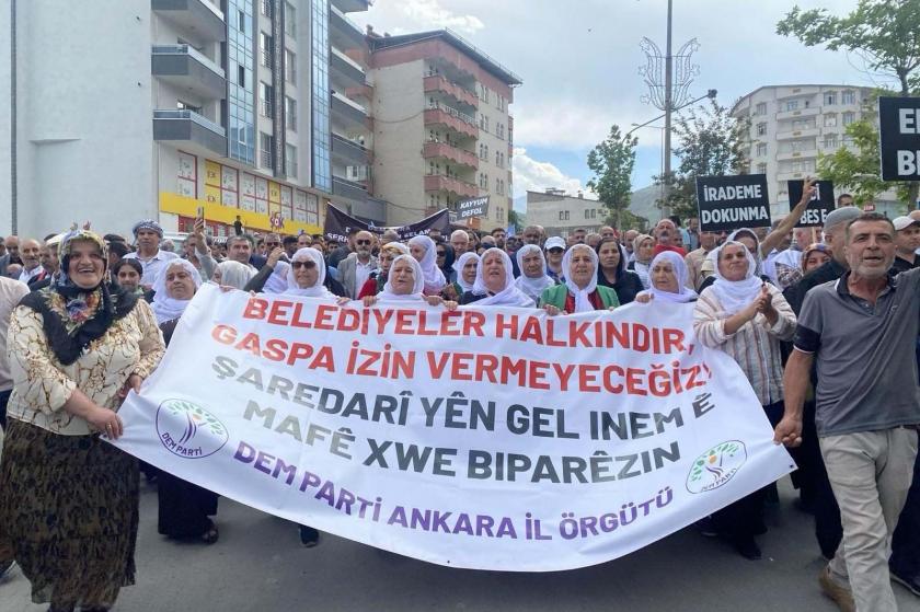 Kayyum atamasına karşı eylem