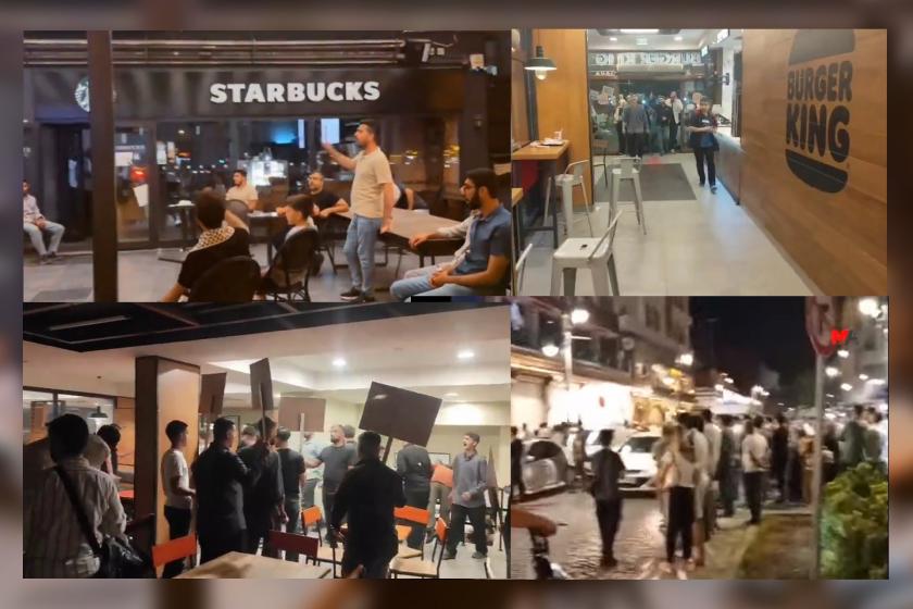 Diyarbakır'da "şehadet" sloganlarıyla Starbucks ve Burger King'e saldırı