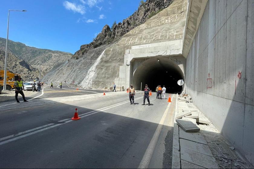 Artvin Yusufeli tünelinde çökme