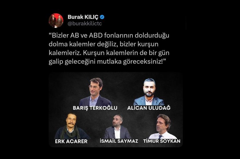 Burak Kılıç'ın sosyal medya paylaşımı