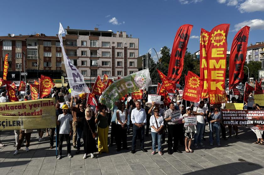 EMEP Ankara'da "Temmuzda zam" talebiyle miting düzenledi