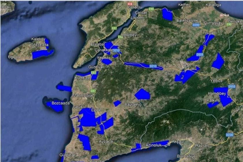 Çanakkale'de ihaleye çıkarılan jeotermal alanlar