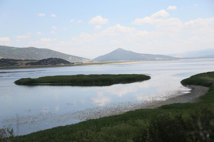 Eğirdir gölü kuraklık görüntüsü