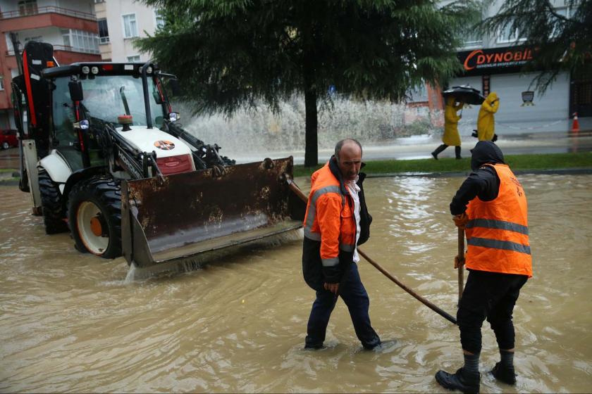 Ordu Altınordu'da sel baskını