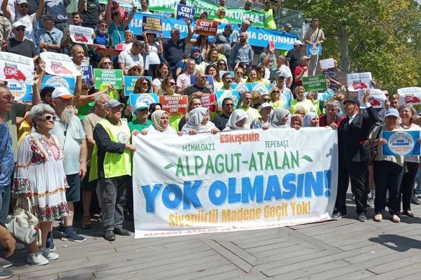 Eskişehir'de yapılacak olan siyanürlü madene karşı eylem.