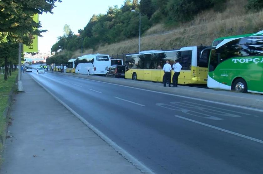 İETT otobüsüne çarpan yolcu otobüsü