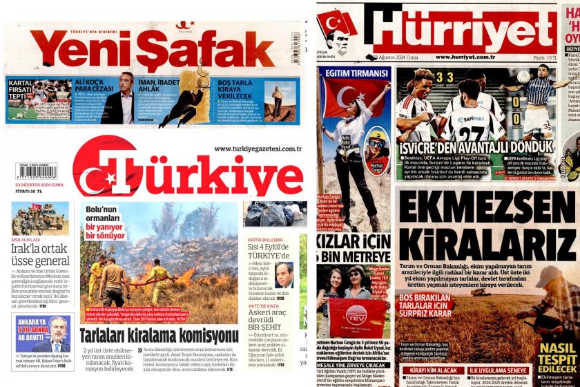 Yeni Şafak, Türkiye ve Hürriyet