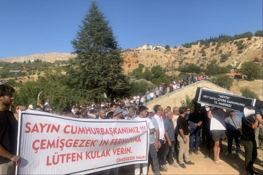 Dersim Çemişgezek'te HES'e karşı yapılan eylem.