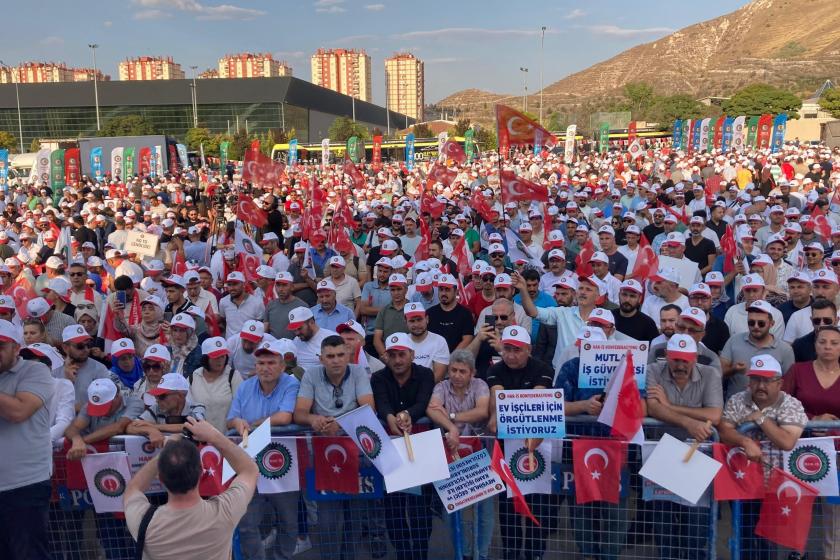 Kayseri'de Hak İş mitingi