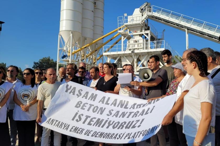 Antakya Emek ve Demokrasi Platformu beton santraline karşı açıklama