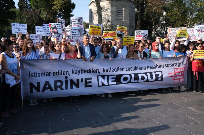 İstanbul'da Narin Güran için eylem: Failleri koruyanlar soruşturulmalı