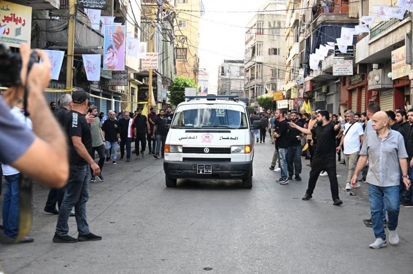 Beyrut’ta Hizbullah üyelerinin cenaze töreninin yapıldığı alanın yakınlarında patlama sesi duyuldu