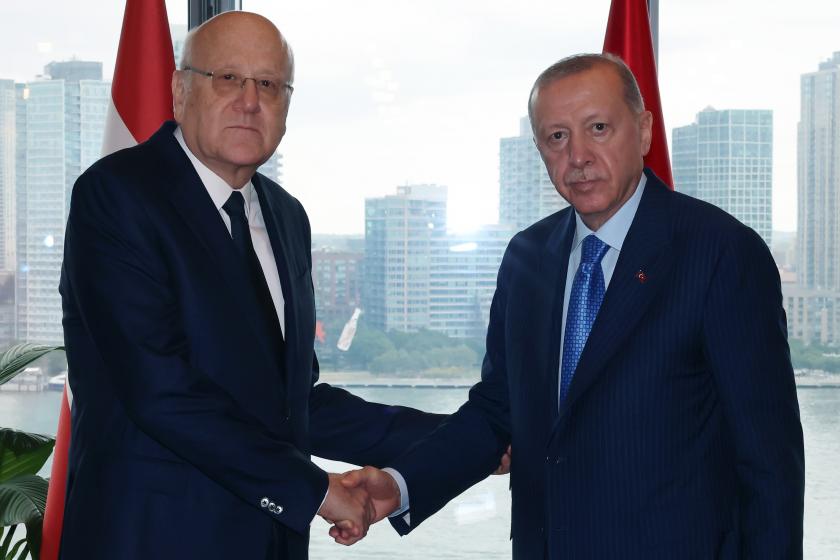 Erdoğan ile Lübnan Başbakanı Necib Mikati