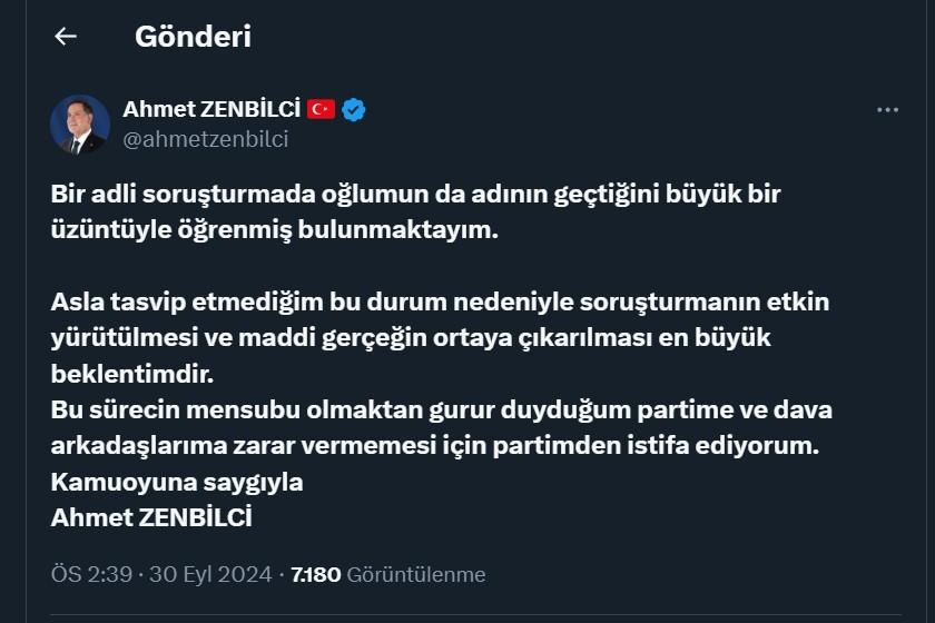 Ahmet Zenbilci'nin paylaşımı