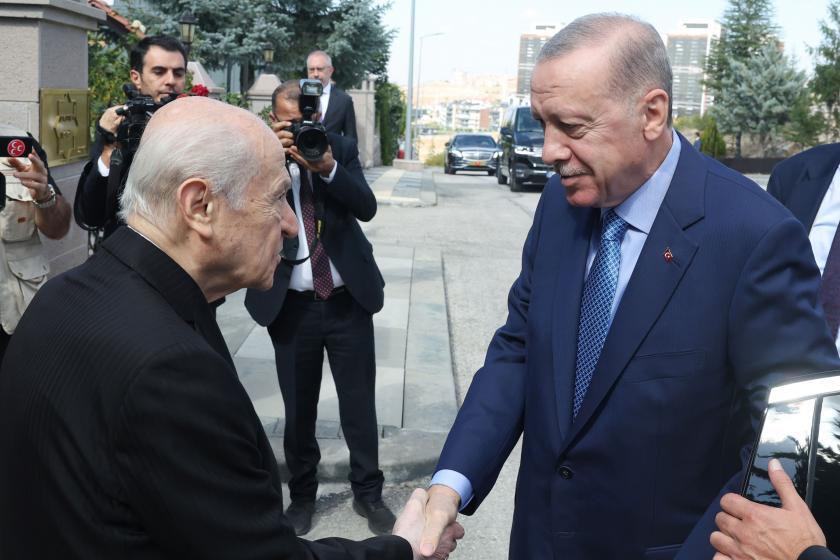 Devlet Bahçeli ve Recep Tayyip Erdoğan