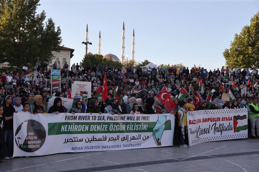 İktidara yakın grupların filistin'e destek eylemleri