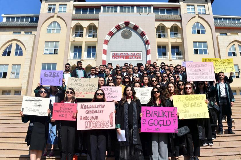 Maraş barosu kadın cinayeti protestosu