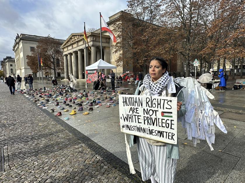 Berlin’de, katledilen Filistinli çocukların isimleri okundu