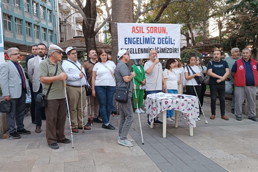 Altı Nokta Körler Derneği basın açıklaması 