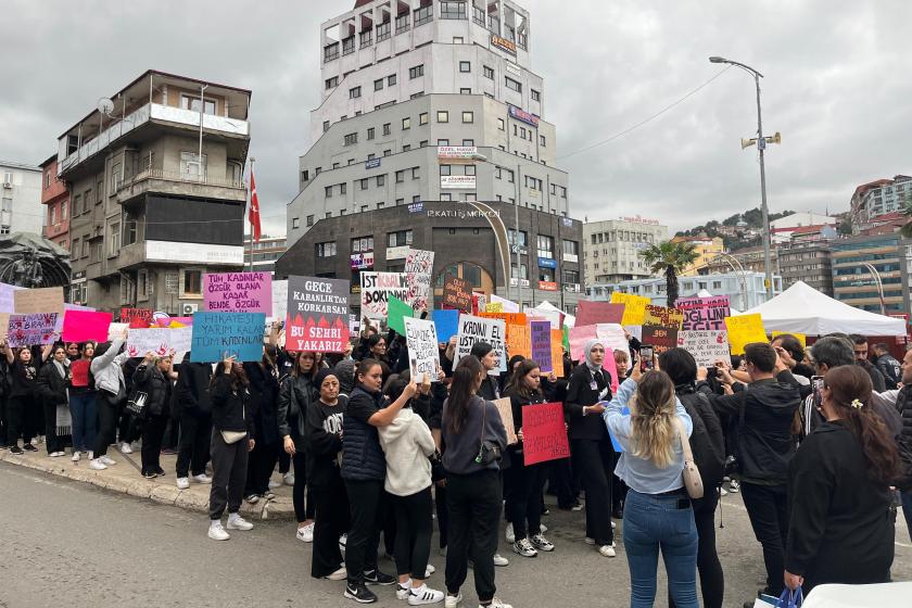 zonguldak kadına şiddet protesto