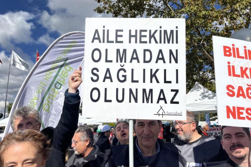 Ankara aile hekimleri mitingi