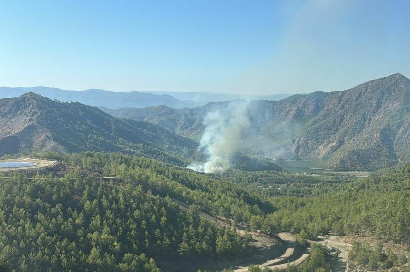 Muğla Akyaka ormanlık alanda yangın