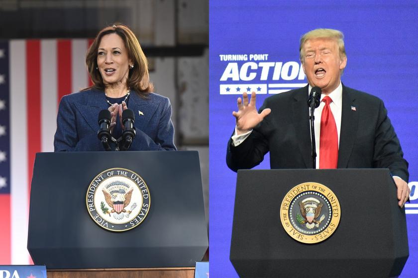 Donald Trump ve Kamala Harris